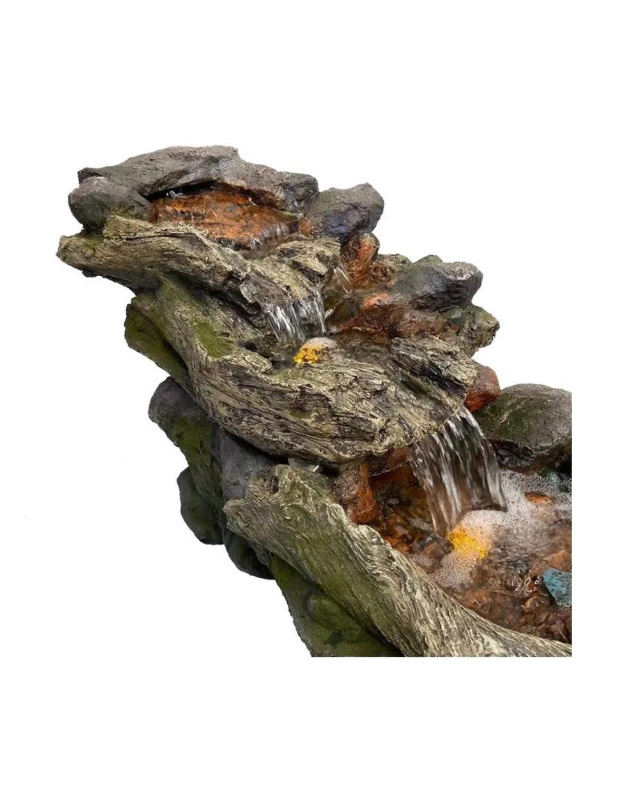 Splash - Cascading Lighting Waterfall Rock Water Feature