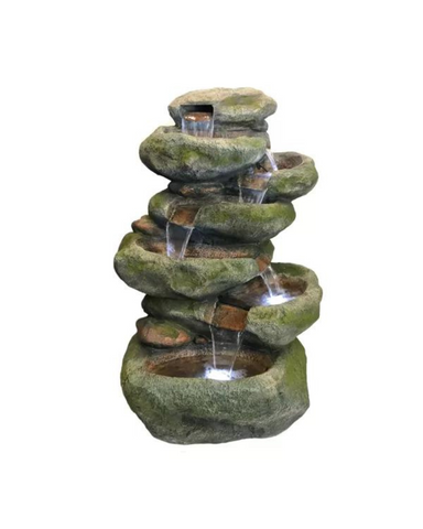 Bubbler - Natural Rock Waterfall Water Feature Fountain 120cm