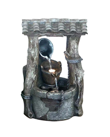 Ruffle - Wishing Well Lighting Water Feature Fountain 56cm