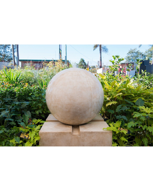 Repose - Modern Sphere Ball Sandstone Water Feature  100cm