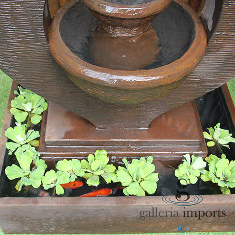 Canal - Balinese Concrete Eclipse Bowl Pond Water Feature