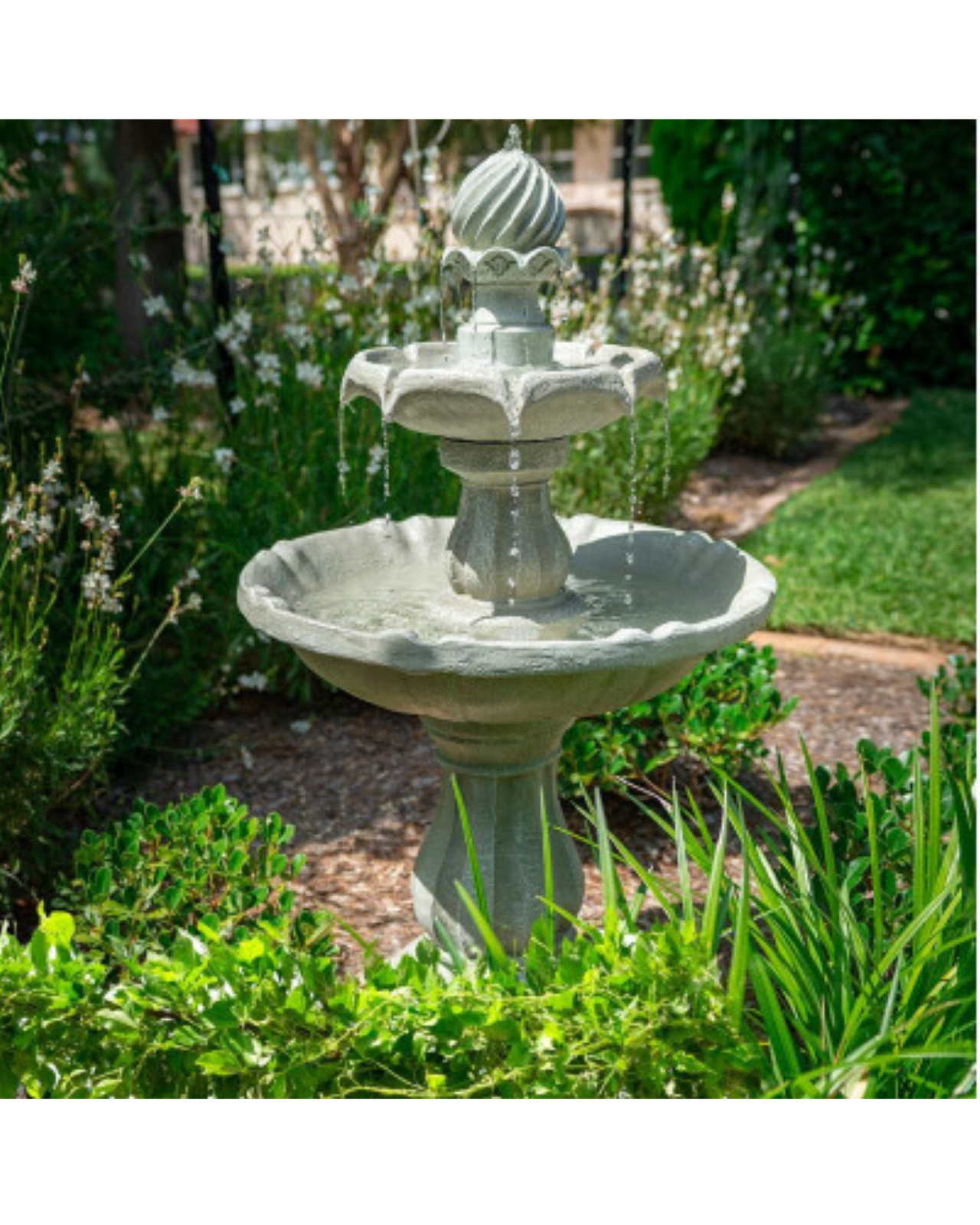 Wade - Solar 3 Tier Bird Bath Water Feature Fountain