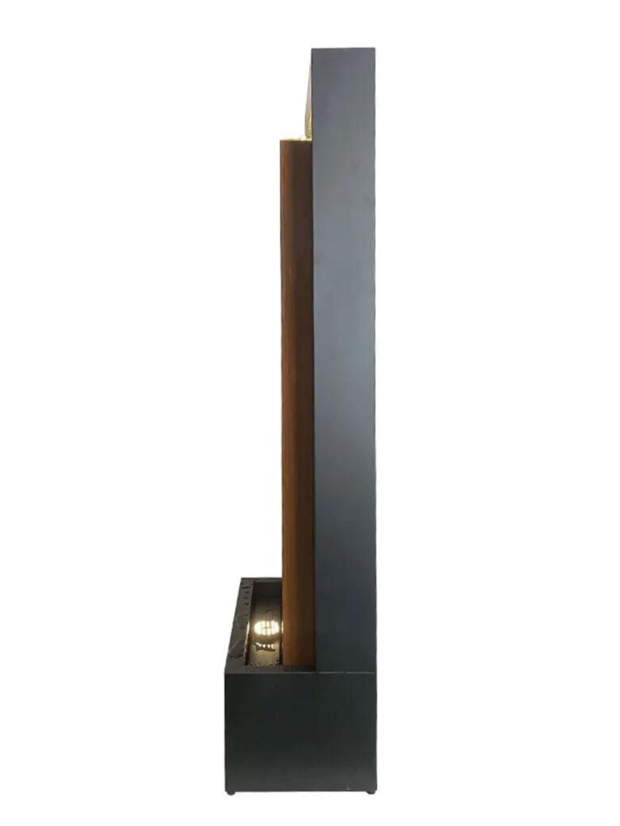 Luminescent - Steel Wall LED Light Water Feature