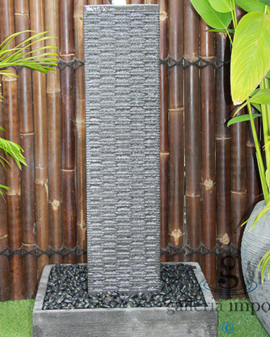 Channel - Balinese Concrete Wall Tower Water Feature