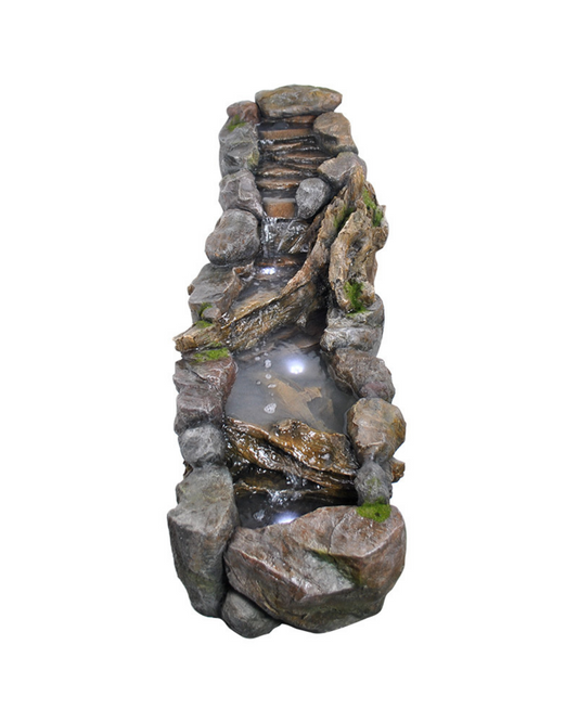 Veer - Log Rock Lighting Water Feature Fountain 68cm
