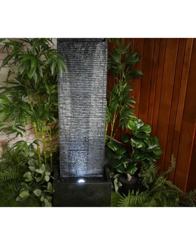 Frolic - Modern Wall Waterfall Lighting Water Feature 100cm