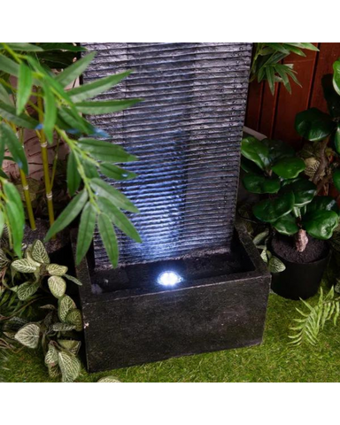 Frolic - Modern Wall Waterfall Lighting Water Feature 100cm