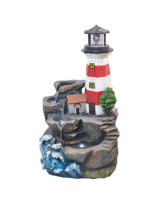 Whir - Lighthouse Lighting Water Feature Fountain 59cm