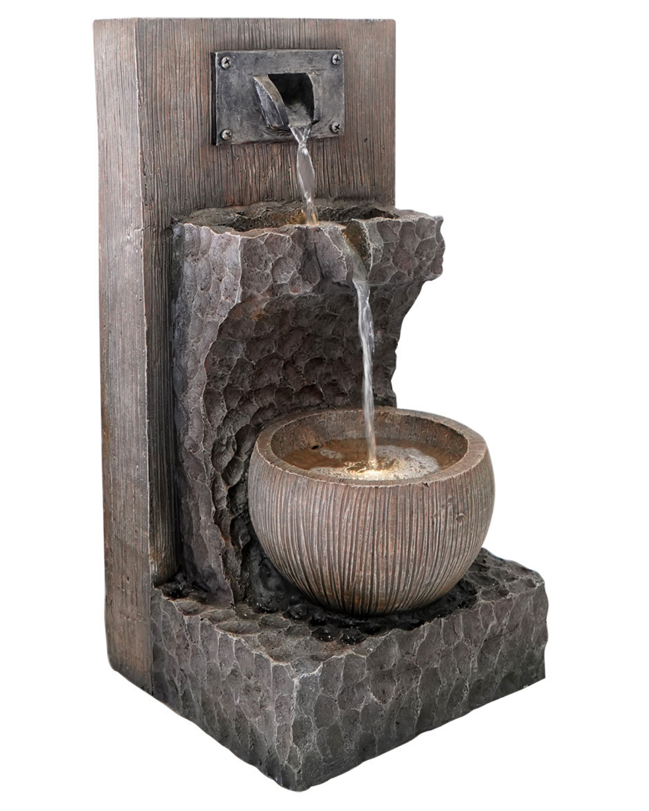 Plink - Bowl Lighting Garden Water Feature Fountain 50cm – Water ...