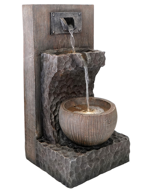 Plink - Bowl Lighting Garden Water Feature Fountain 50cm