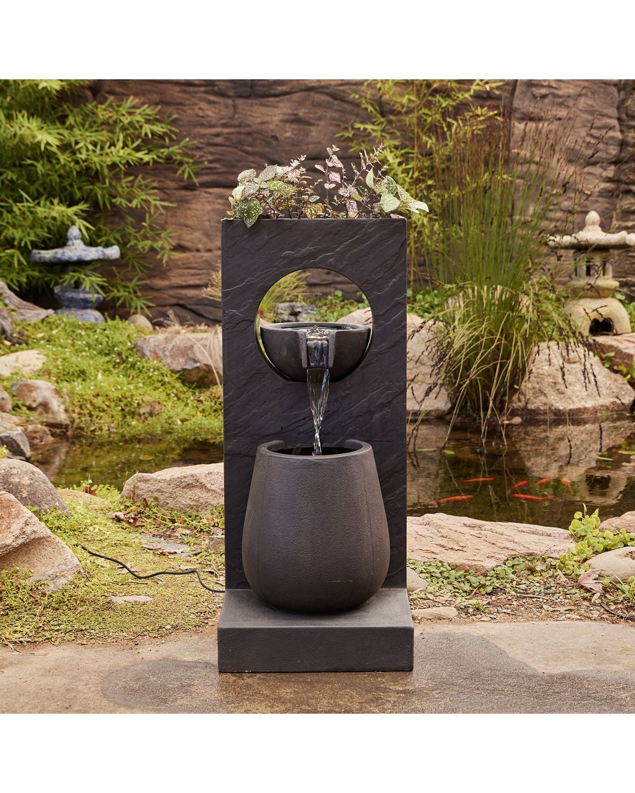 Vasefall - Bowls Wall Modern Water Feature