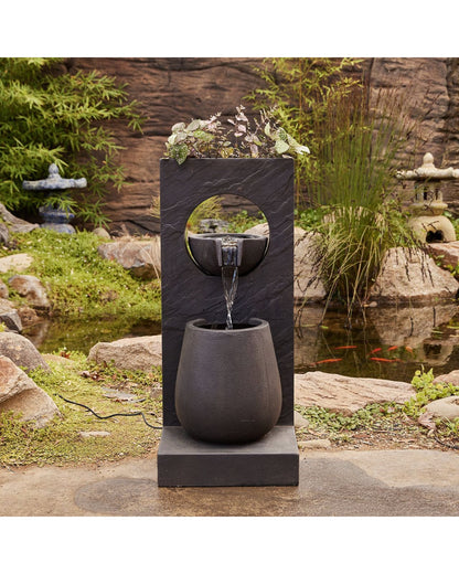 Vasefall - Bowls Wall Modern Water Feature