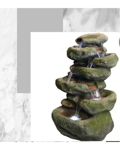 Bubbler - Natural Rock Waterfall Water Feature Fountain 120cm