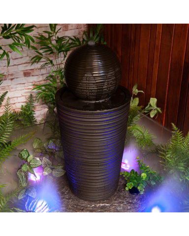 Fern - Sphere Garden Water feature Fountain 59cm