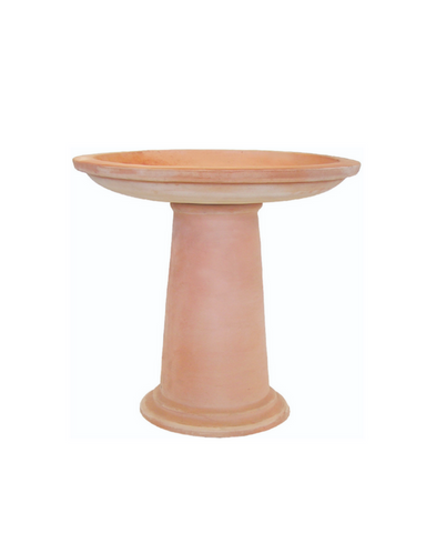 Flit - Glazed Terracotta Garden Bird Bath 57cm