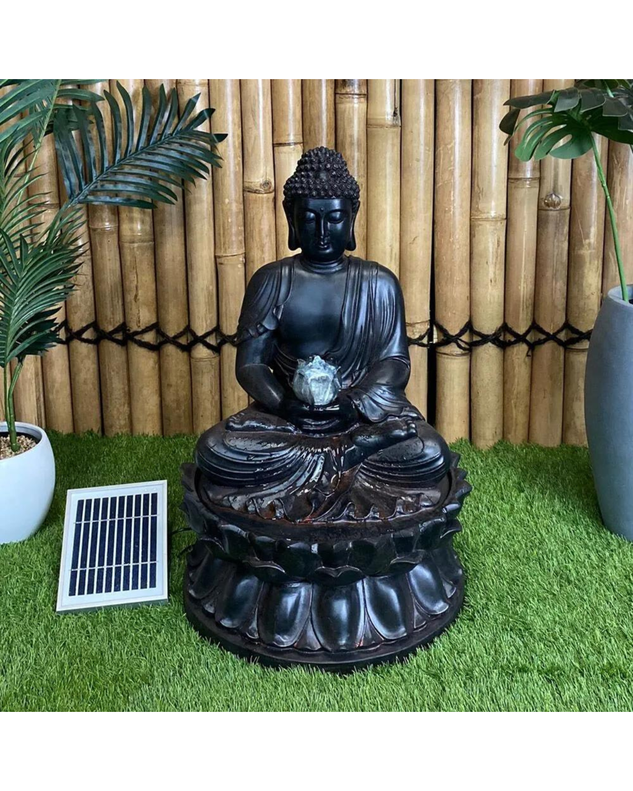 Buddha's Bliss - Solar Garden Water Fountain