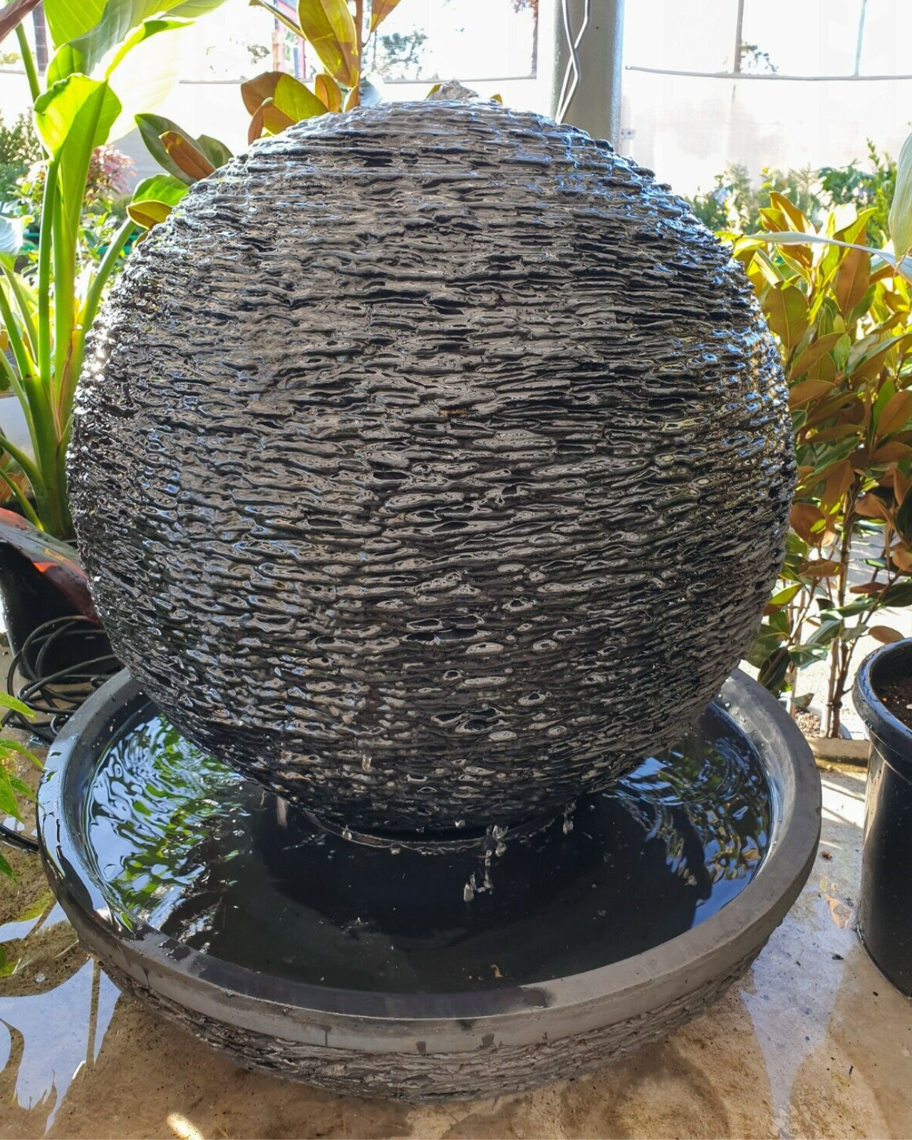 Aria - Sphere Ball Bowl Water Feature Fountain