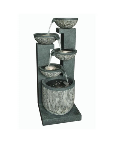 Swale - Cascading Lighting 5 Bowl Waterfall Water Feature