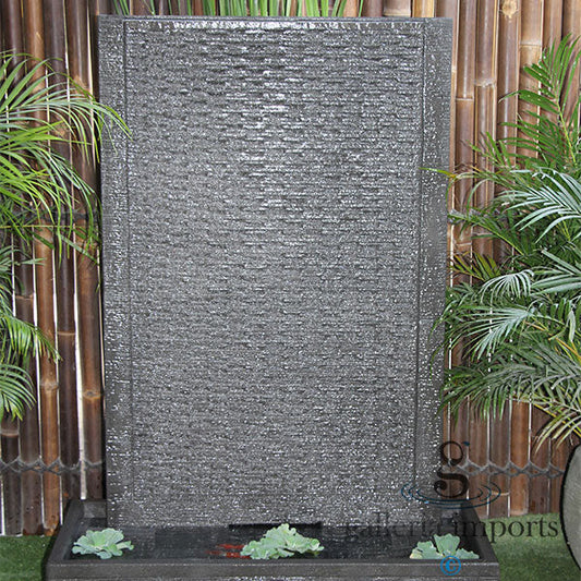 Lago - Balinese Concrete Ripple Wall Water Feature 155cm