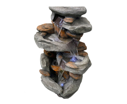 Haven - Rock Cascading LED Light Water Feature