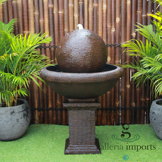 Pool - Balinese Concrete Roman Bowl Sphere Water Feature