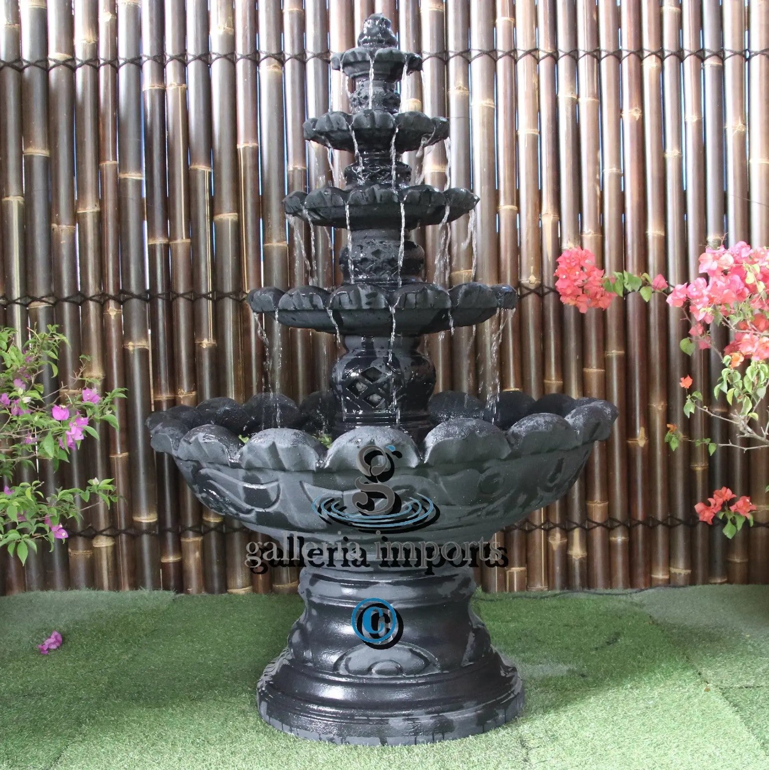 Grotto - Balinese Concrete 4 Tier Water Feature 170cm