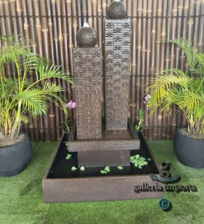 Grotto - Balinese Concrete 4 Tier Water Feature 170cm