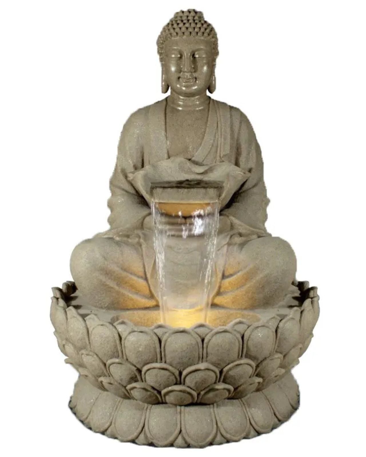 Stillwave - Solar Buddha Majestic LED Light Water Feature