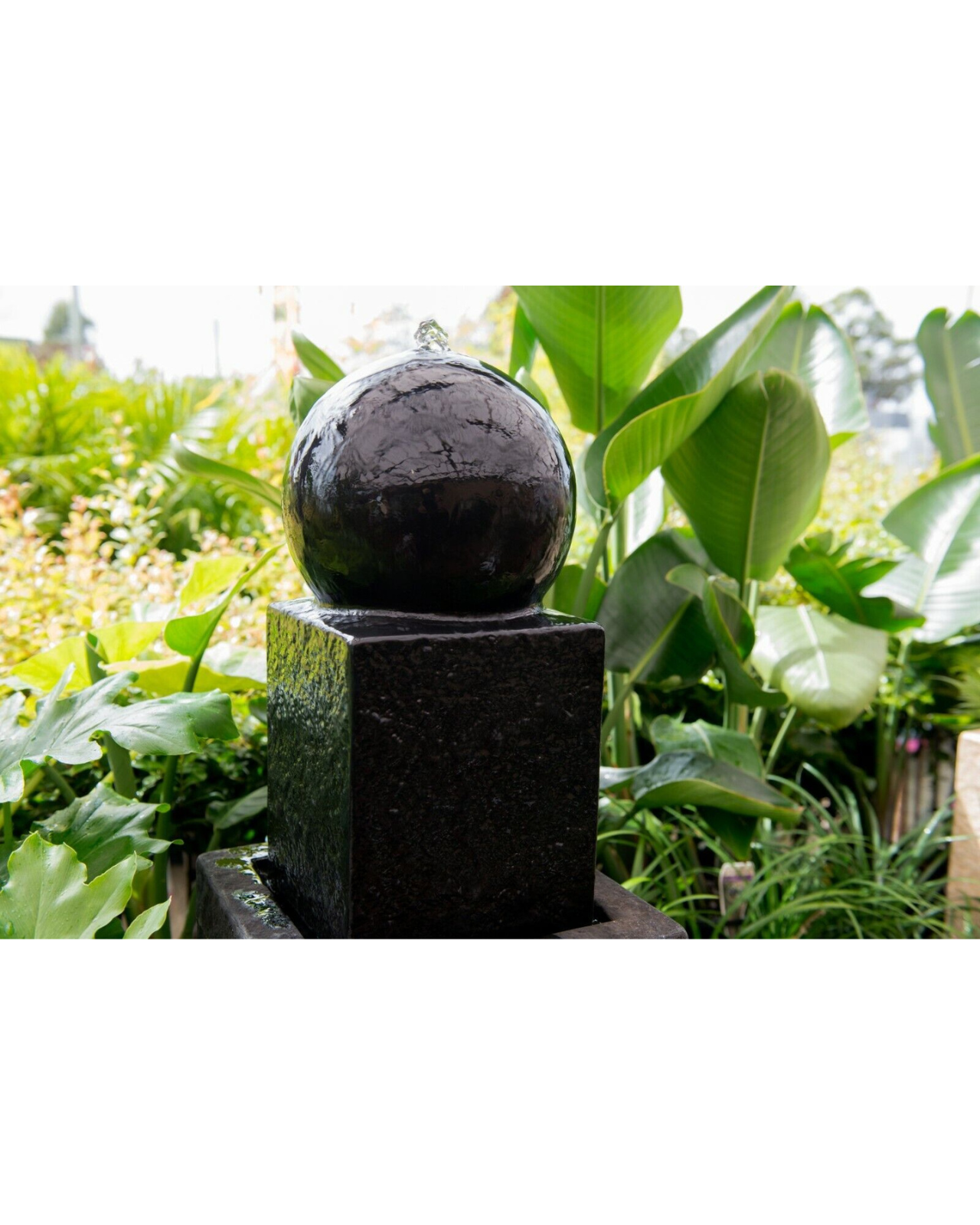 Halo -Sphere Ball Cascading Water Feature Fountain 90cm