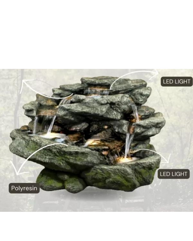 Glade - Natural Rock Waterfall Water Feature Fountain 70cm