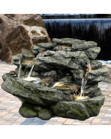 Glade - Natural Rock Waterfall Water Feature Fountain 70cm