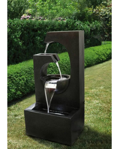 Delta - Cascading Lighting 2 Bowls Waterfall Water Feature