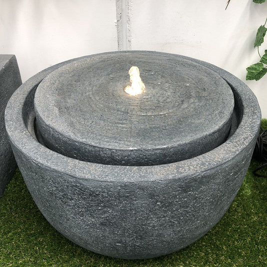 Aquify - Modern Basin Bubbling LED Light Water Feature