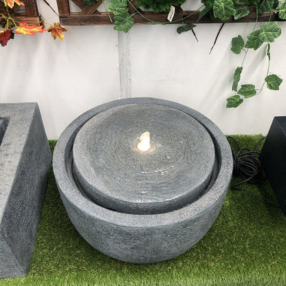 Aquify - Modern Basin Bubbling LED Light Water Feature