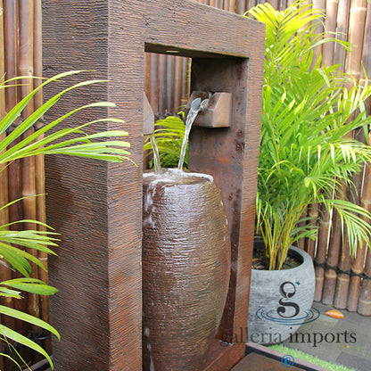 Marsh - Balinese Concrete Trevi Wall Water Feature