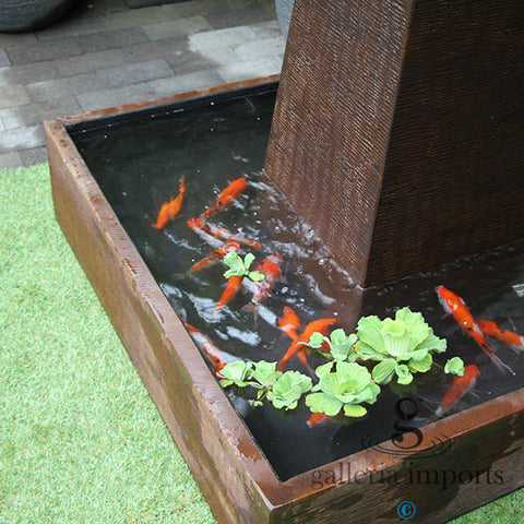 Fen - Balinese Concrete Aquarius Tower Bowl Water Feature