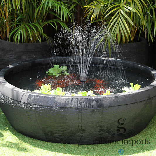 Eddy - Balinese Concrete Fish Pond Bowl Water Feature 32cm