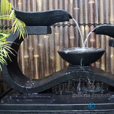 Bog - Balinese Concrete Infinity 3 Bowl Water Feature