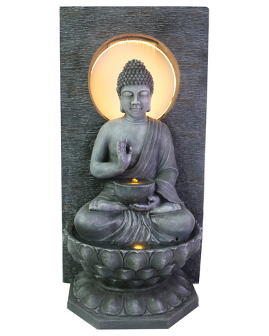 Gaia - Buddha Lighting Water Feature Fountain 150cm