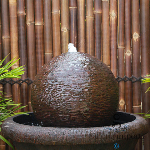 Pool - Balinese Concrete Roman Bowl Sphere Water Feature