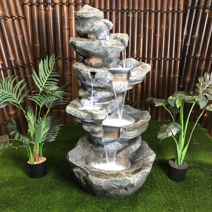 Aquifer - Natural Rock Waterfall Water Feature Fountain 130cm