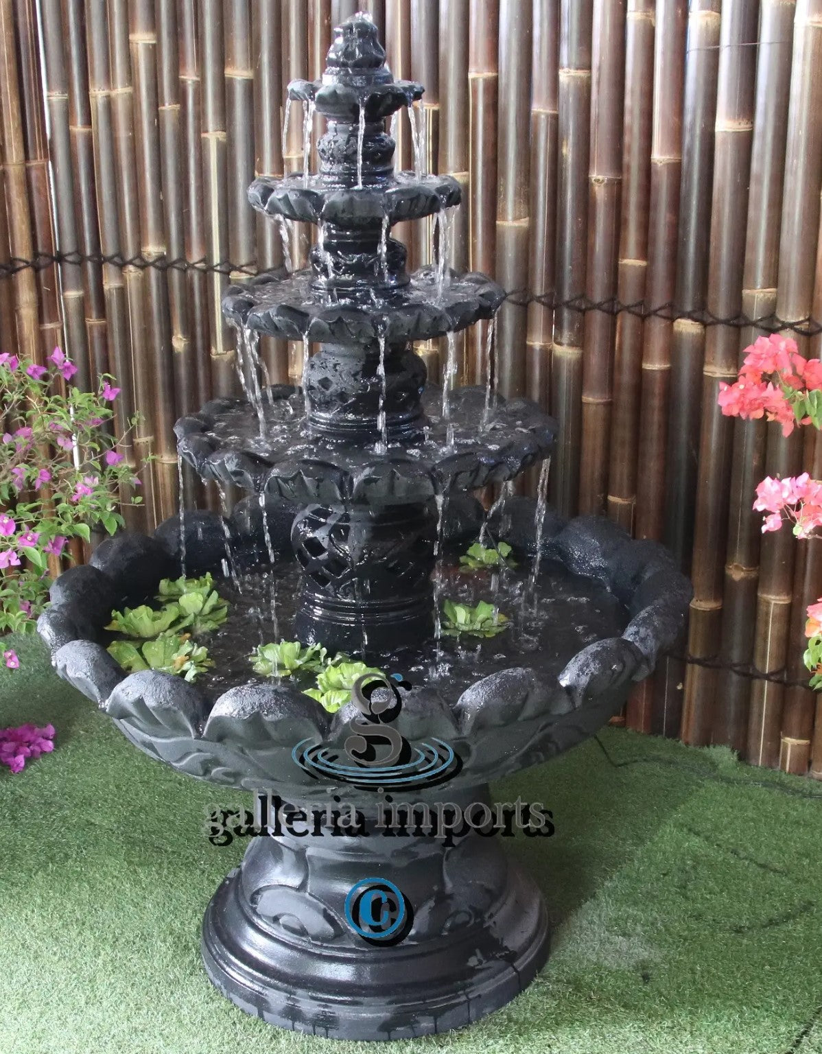 Grotto - Balinese Concrete 4 Tier Water Feature 170cm