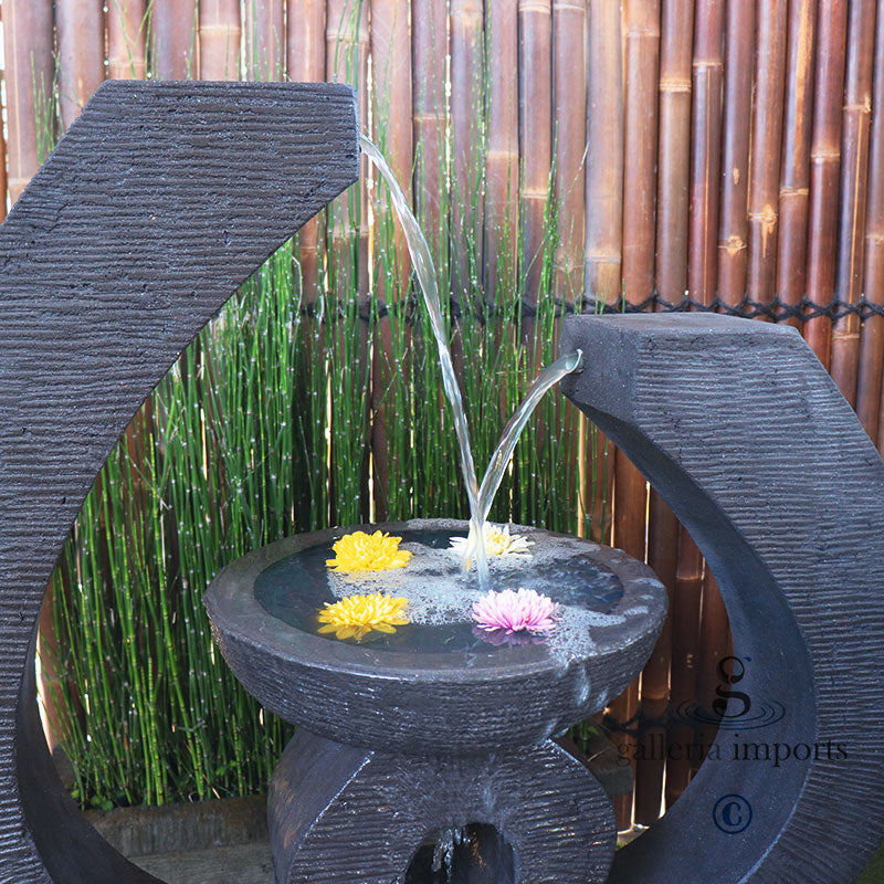 Levee - Balinese Concrete Serenity Bowl Water Feature