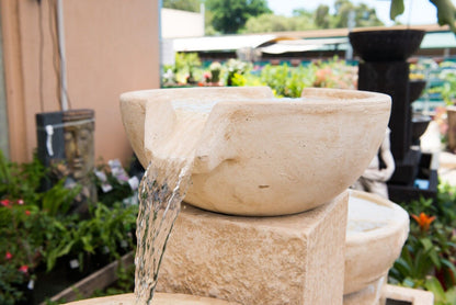 Reverie - Bowls Sandstone Water Feature Fountain 95cm