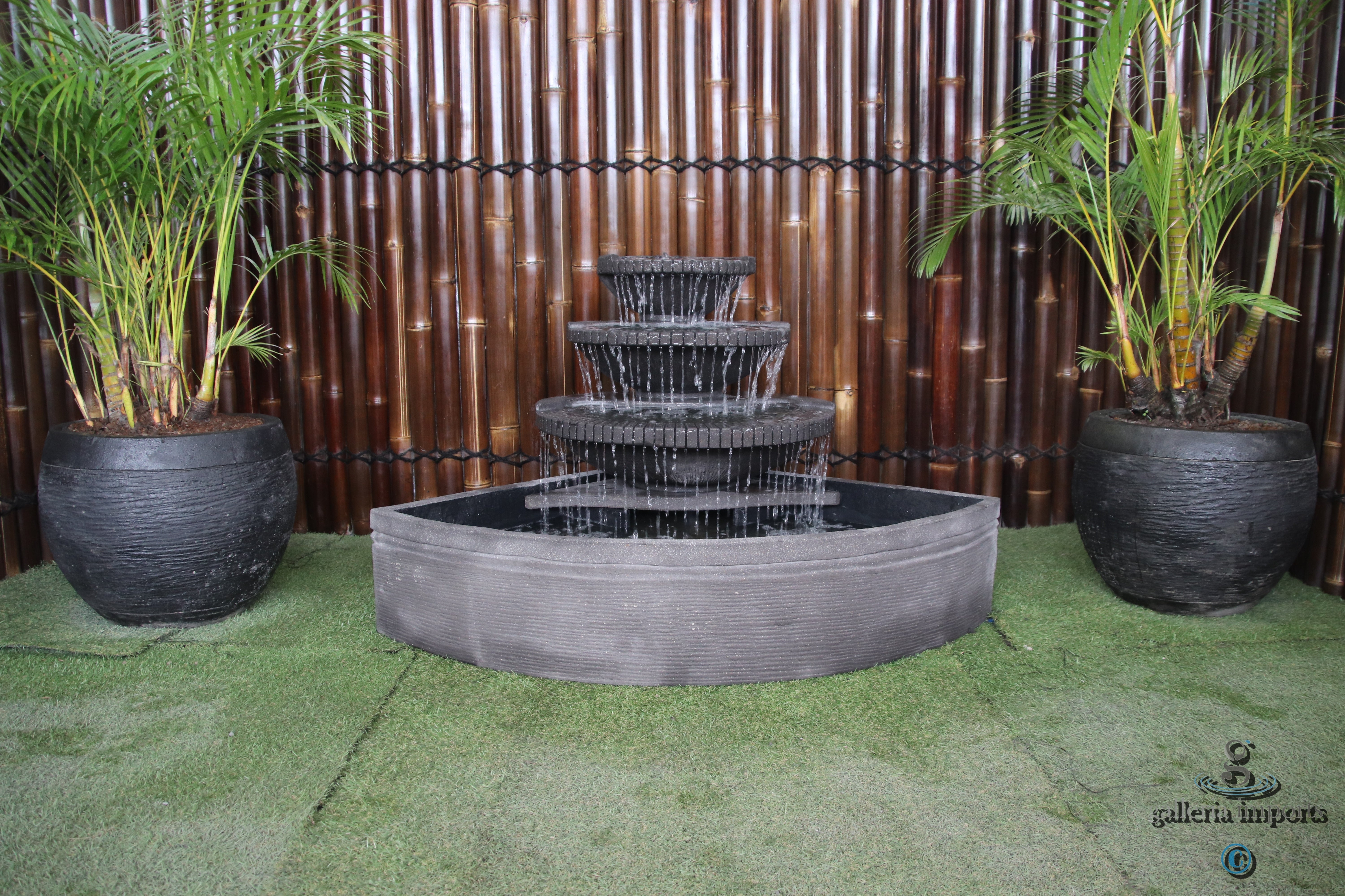 Sump - Balinese Concrete 3 Tier Pond Water Feature