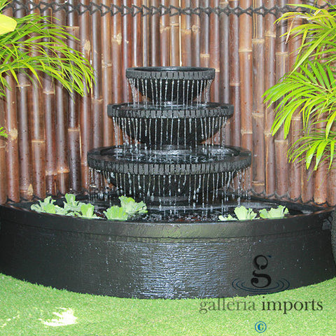 Sump - Balinese Concrete 3 Tier Pond Water Feature