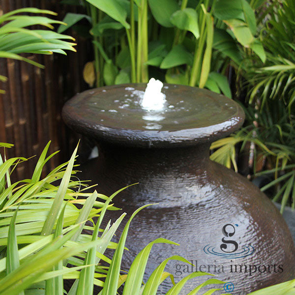 Weir - Balinese Concrete Pot Bowl Pond Water Feature