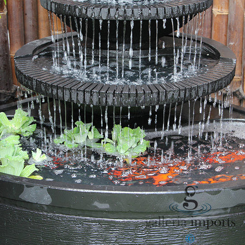 Sump - Balinese Concrete 3 Tier Pond Water Feature