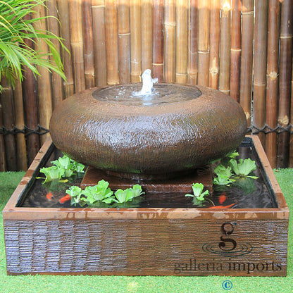 Sluice - Balinese Concrete Bowl Pond Water Feature