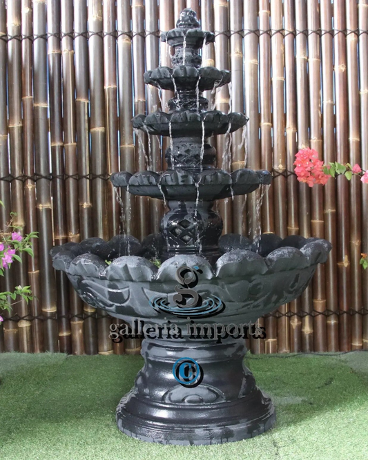 Grotto - Balinese Concrete 4 Tier Water Feature 170cm